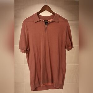 Abercrombie & Fitch Men's Polo Shirt - Dusty Rose